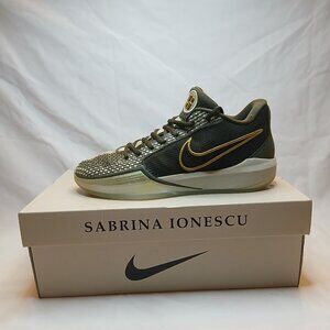 Authentic Nike Sabrina 1 Olive/Gold Womens 8.5 Men's 7 EUC